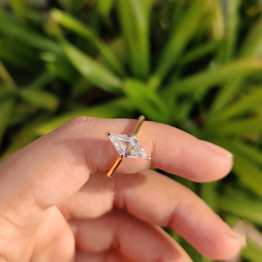 Alma Moissanite & Diamonds Ring